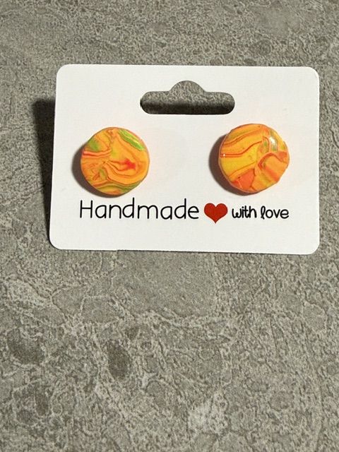 Circle Stud Earrings